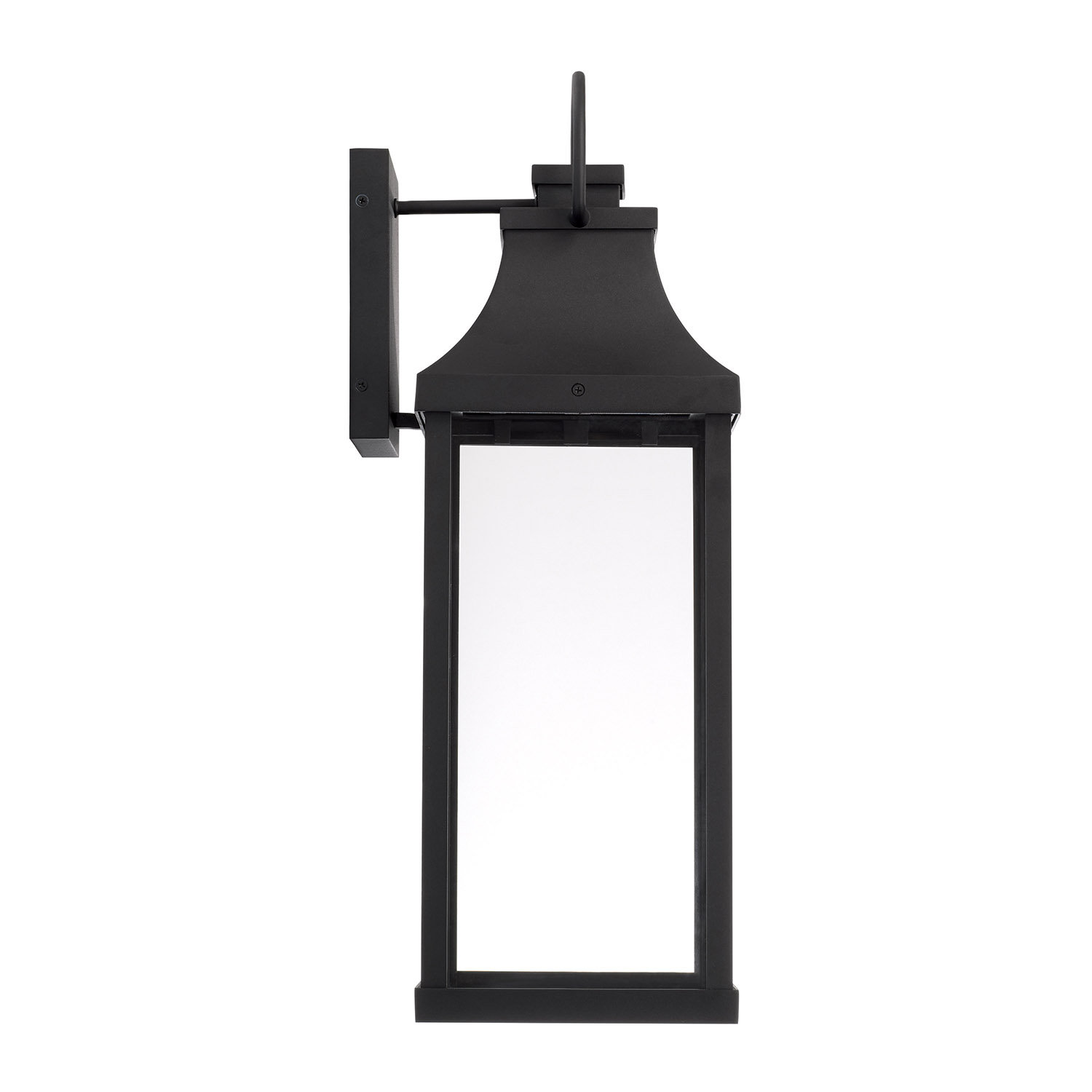 Parker Outdoor Wall Lantern, Black, 24"H x 8"W x 10"D