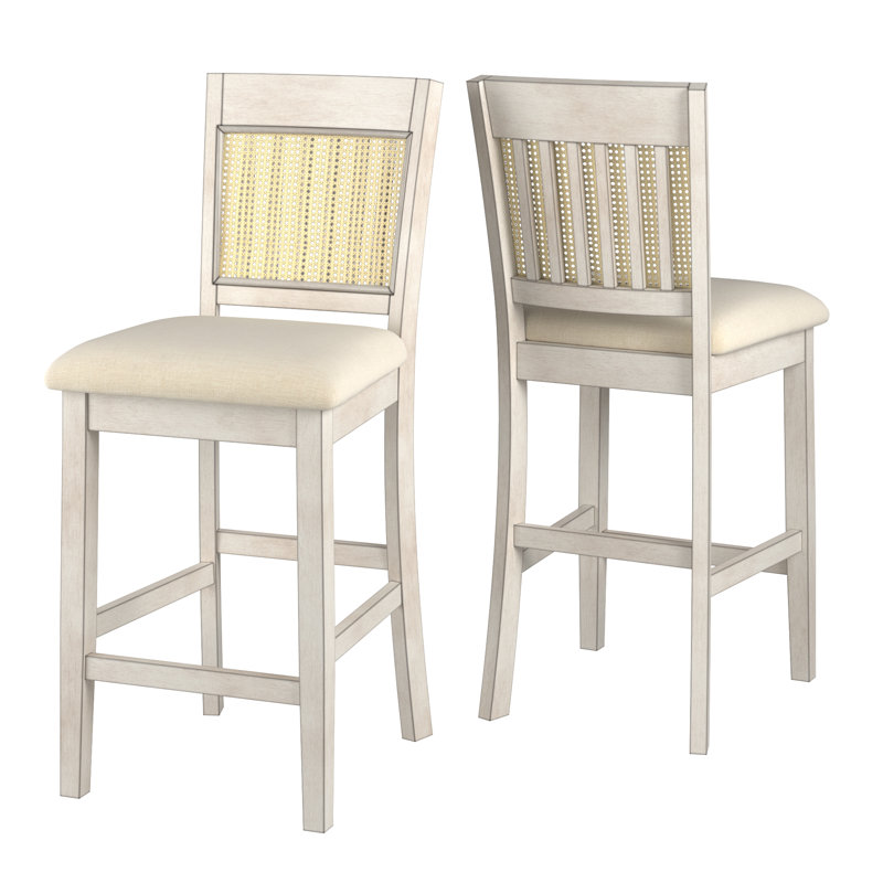 Pulukan 26.32" Counter Stool, White