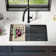 KRAUS Bellucci 30 in. Undermount Workstation Granite Kitchen Sink with Accessories