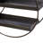 Alissabeth Metal Overlapping Circle 5 Level Geometric Black Wall Shelf with Wood Accents