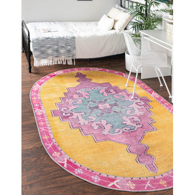 Tapis traditionnel jaune opie