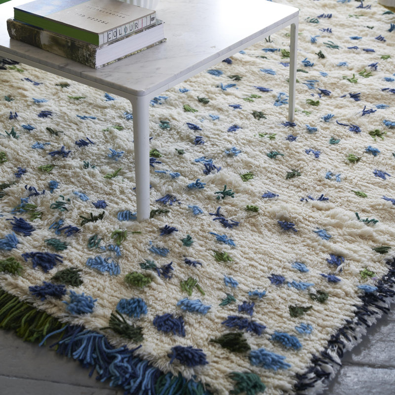 Valais Cobalt Rug, Rectangle 5'3" x 8'6"