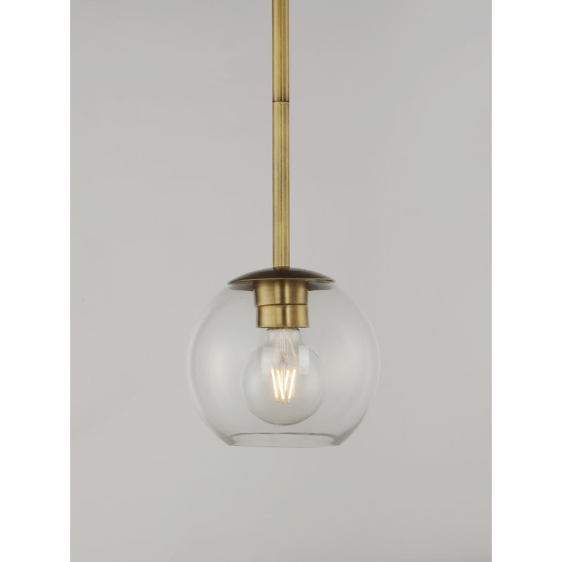 1 - Light Single Pendant, 11" H x 11" W x 10.5" D