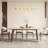 55.12"French-style vintage rectangular solid wood dining table-129952481
