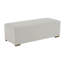 Repose-pieds rectangulaire en bois massif