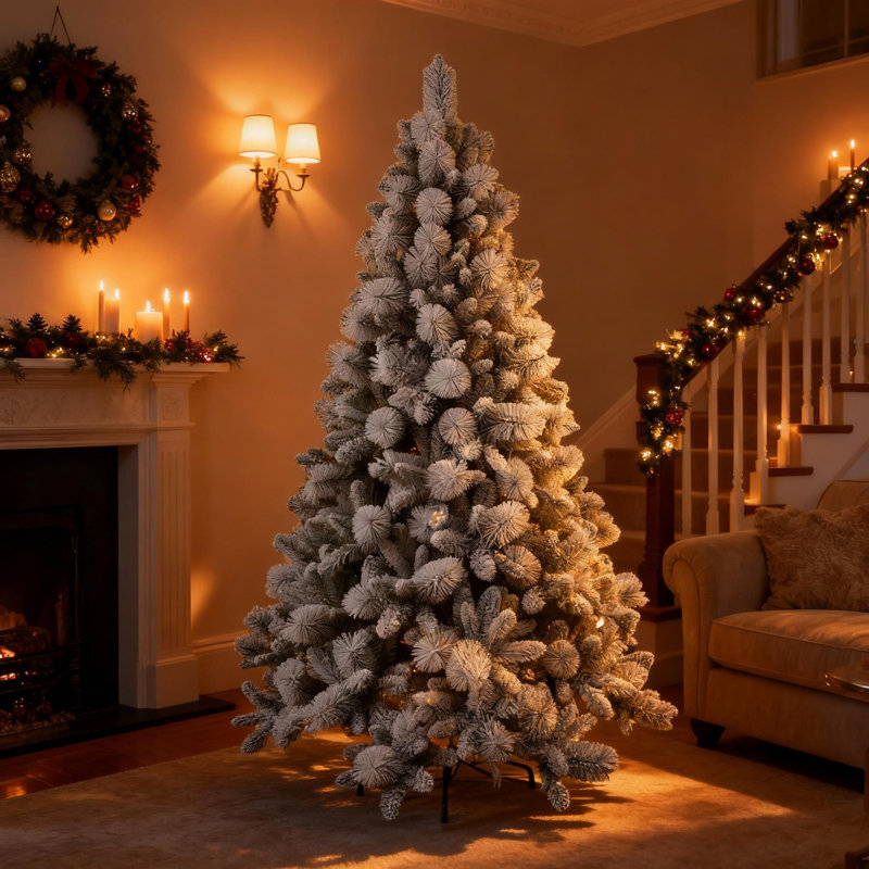 Lighted Artificial Christmas Tree, 6 ft.