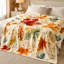 Plaid polaire douillet à motif de feuilles d'automne, couverture de lit chaude et légère en peluche pour canapé, chambre, salon, décoration intérieure-134290575