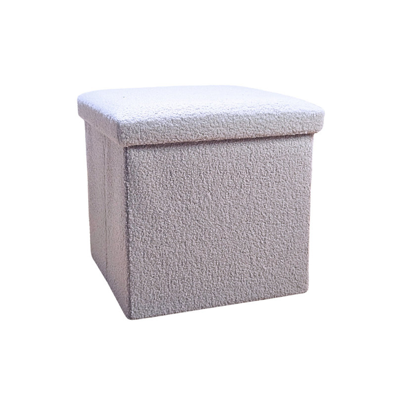 Repose-pieds avec rangement 12 "Grey Boucle Cube