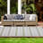 Saier Outdoor Oversized UV Protected Low Pile Area Rug