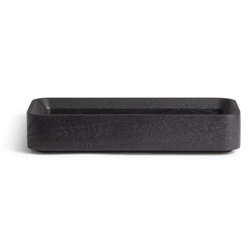 Square One Stacking Tray, Black Stained Acacia