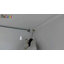 Small Locker Cabinets With Lock Latch And Transparent Door, White Nightstand