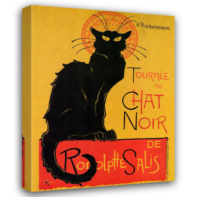Chat noir, H 24 po x l 18 po