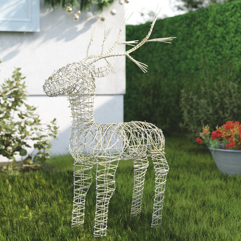 Metal Christmas Decoration, 83 cm H x 60 cm W x 30 cm D, Brown