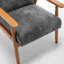 Fauteuil avec cadre en bois de 25,38 po de largeur-1982474420