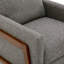 Fauteuil inclinable par pression en tissu performant