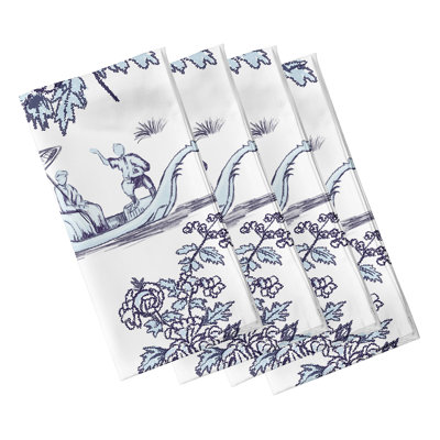 Chanakya Polyester Floral Square Napkin