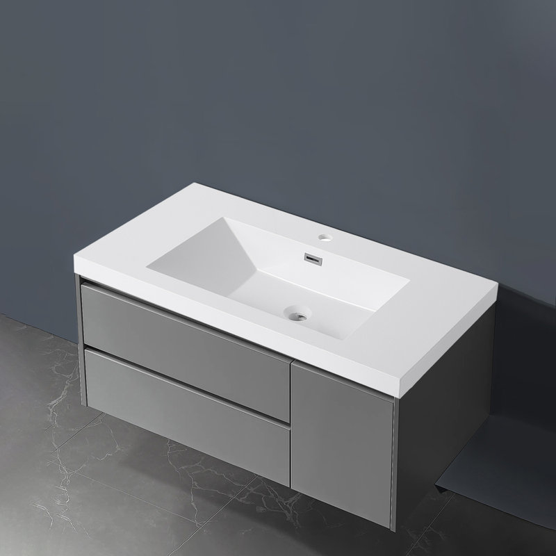 36" Bathroom  Resin Sink