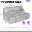 Canapé modulaire surdimensionné avec support ergonomique, conception modulaire, capacité de poids de 250 lb-129434324-129434327