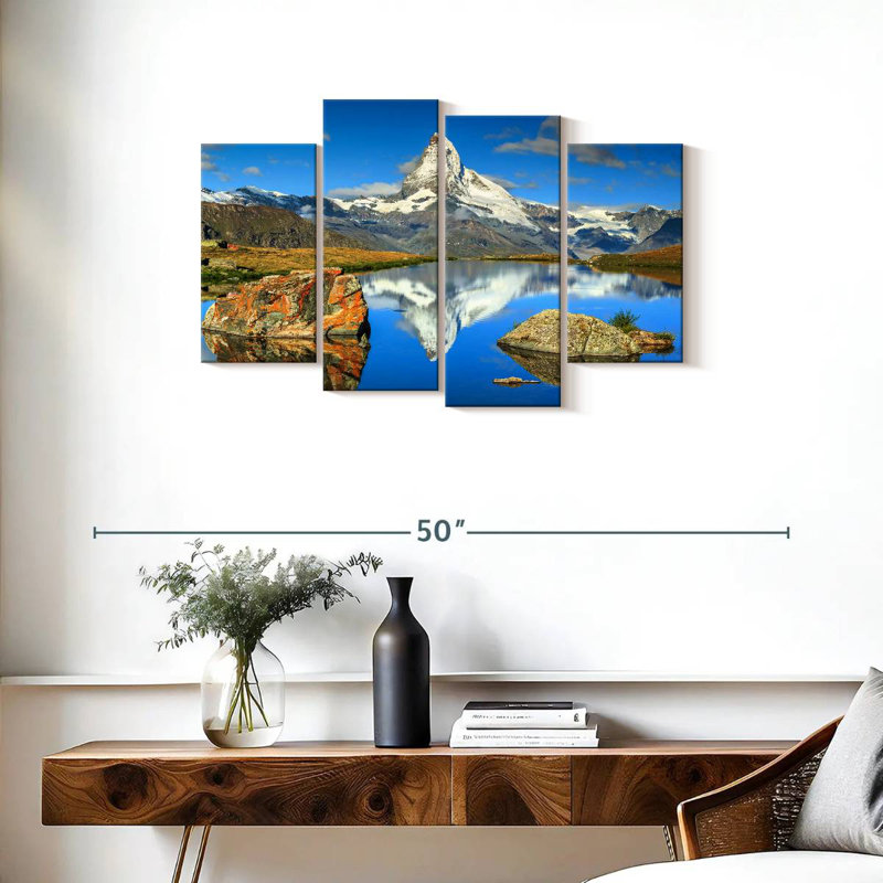 Alvord Matterhorn Mountain Scene, 22" H x 36" W