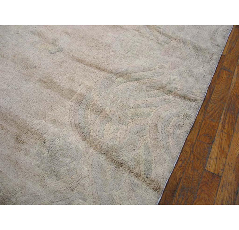 Tapis de dragon chinois du début du 20e siècle (14 pi 4 po x 23 pi 8 po - 437 x 721)