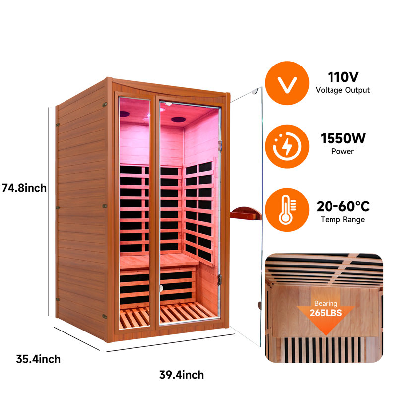 Bykes Double Far Infrared Sauna Room