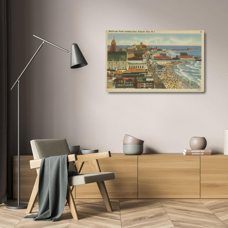 «Red Barrel Studio® Inconnu» sur toile tendue, Atlantic City, NJ, III, H 17 po x l 24 po