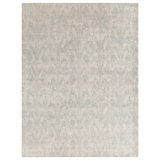 Himalayan Floral Area Rug in Light Blue/Wheat
