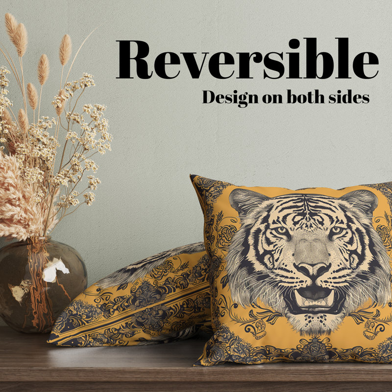 Housse de coussin réversible, H 18 po x l 18 po