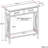 Kitchener 47"W Solid Wood Contemporary Storage Console Table with 2 Drawers and Bottom Storage Shelf-1086065046