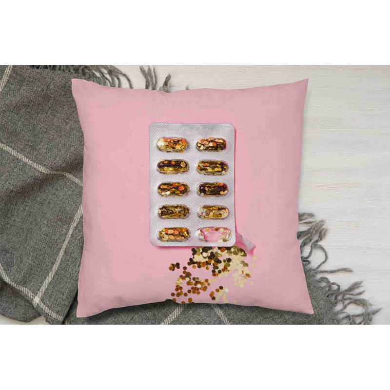 Abstract Square Cushion, 45cm H x 45cm W x 7cm D
