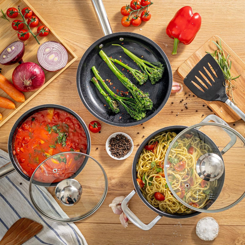 Ideal Products Shop Non-Stick Copper Pot Set