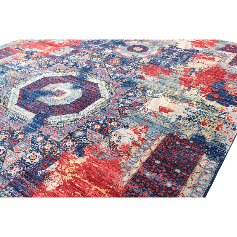 Hand Knotted Wool Area Rug