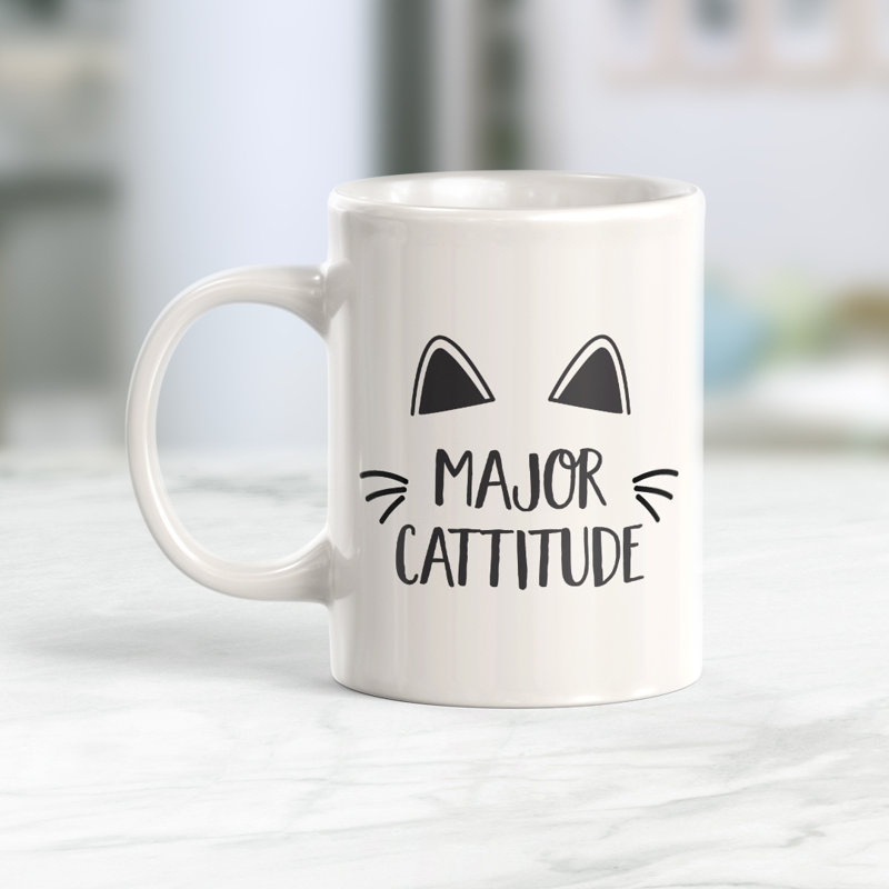 Grande tasse à café Cattitude, 11 oz, Céramique