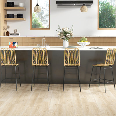 4pcs 26" Counter Height Bar Stools, Kitchen Island Seats, Yellow Seat And Back For Breathable Comfort, Stable Steel Frame With Foot Pad Experience,