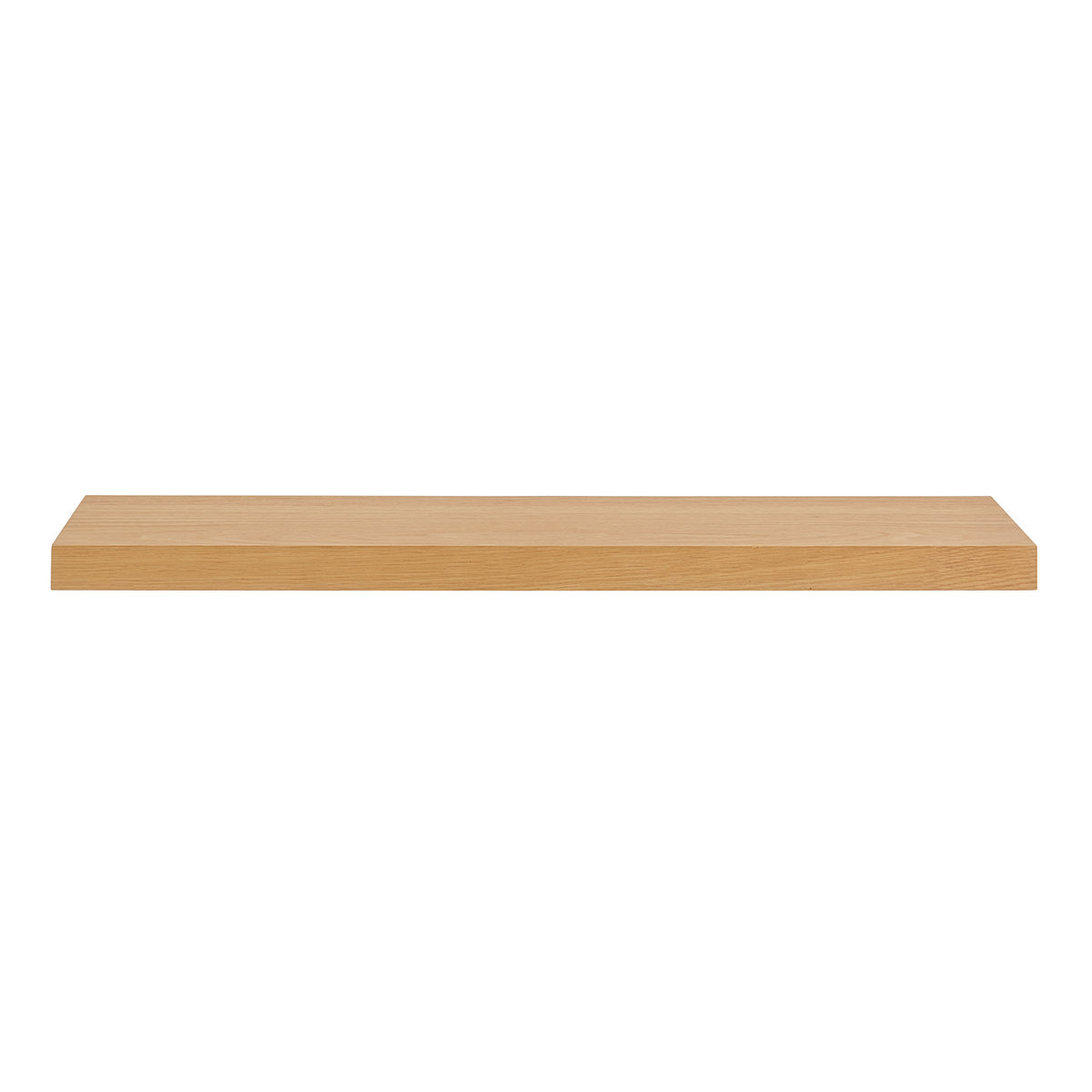 Sherice 75" Floating Shelf, 1.97" H x 43.21" W x 10.24" D, Oak