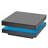 High Gloss Minimalist Design With Led Lights, 2-Tier Square Coffee Table, Center Table-942756132