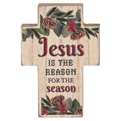 Plaque de table «Jesus The Raison Cross»