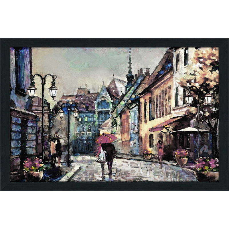 «Spring Romance», reproduction encadrée, H 21,5 po x l 27,5 po x P 0,75 po, Cadre espresso