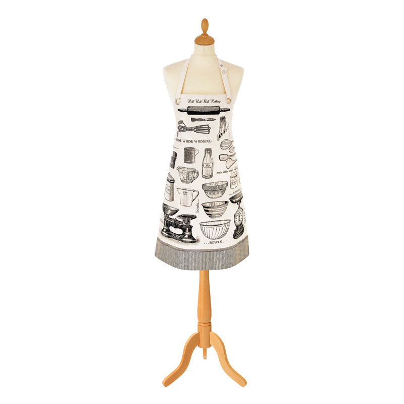 No Pattern Cotton Bib Apron