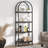 4 Layers Open Industrial Arched Bookcase Storage Rack-615803951