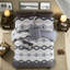 De literie double, polyester, confort moderne rustique pour la maison