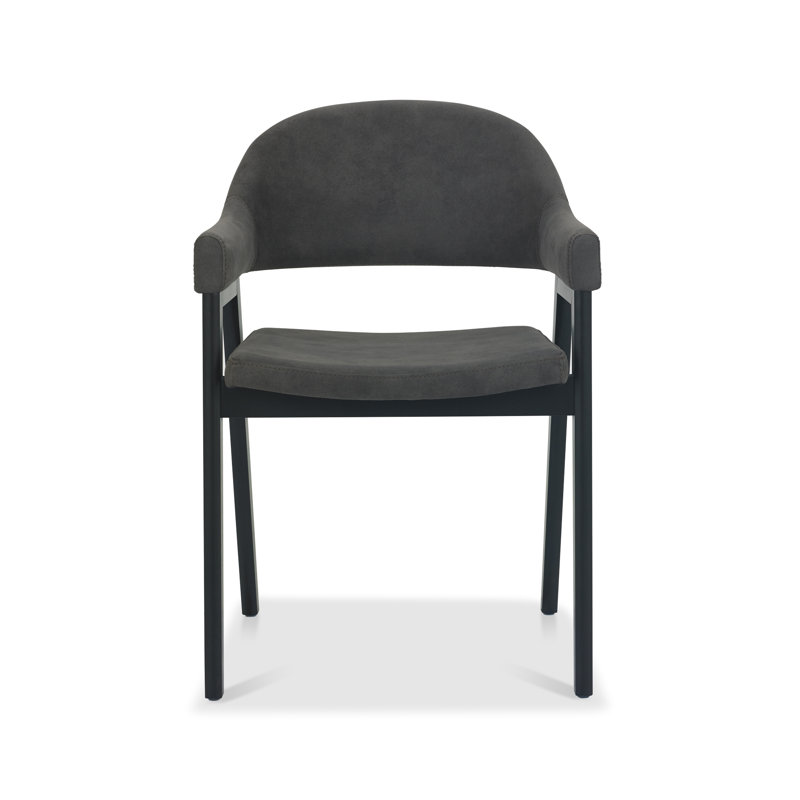 Upholstered Back Armchair, Grey
