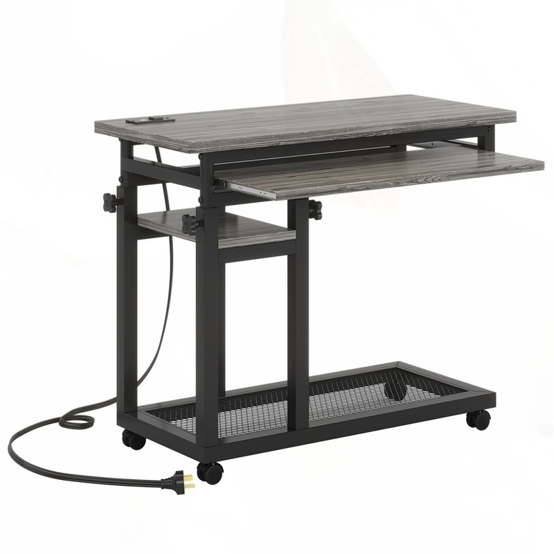 Height Adjustable Portable Desk, Gray
