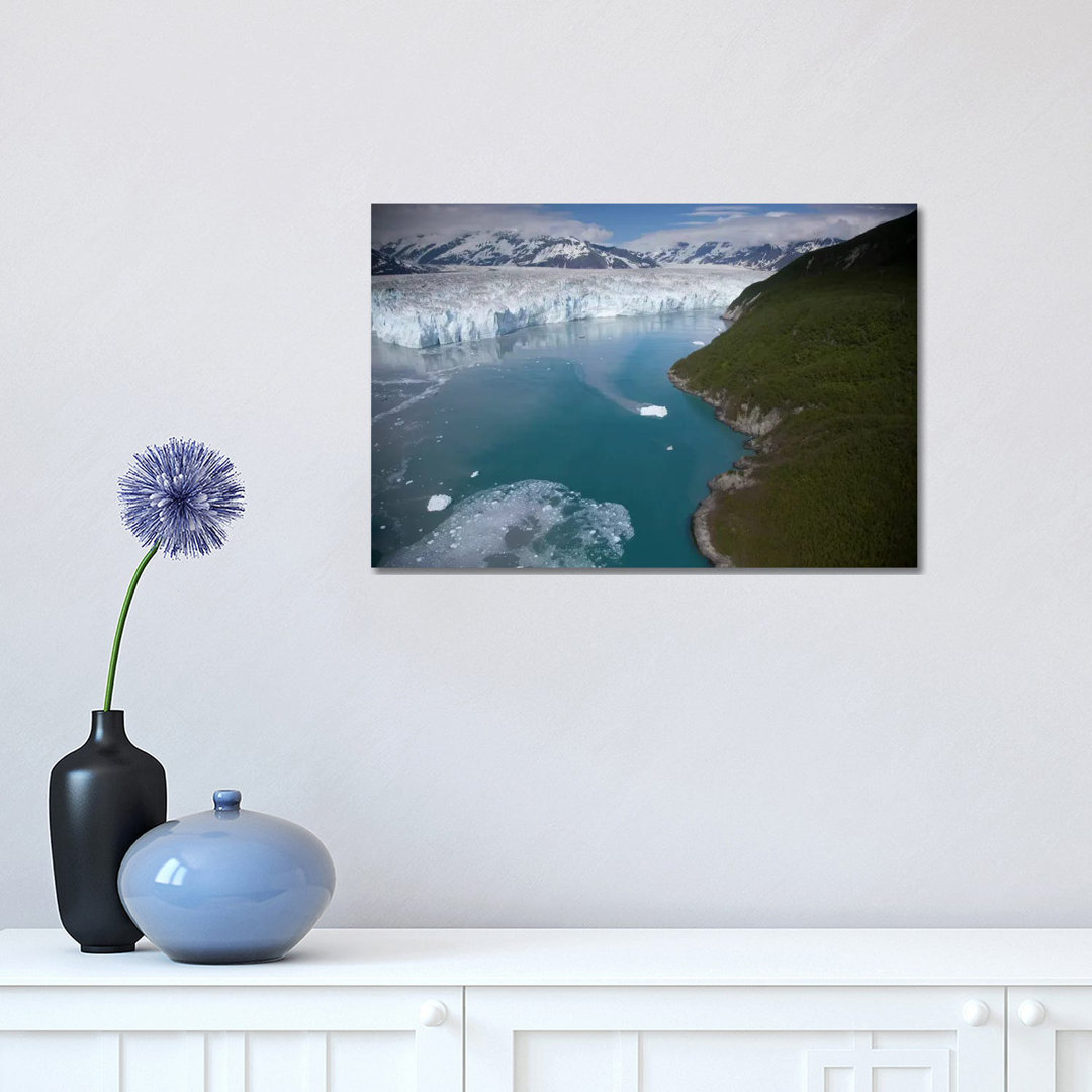 Hubbard Glacier Encroaching On Gilbert Point, Wrangell-St. Elias National Park, Alaska by Matthias Breiter - Wrapped Canvas Print