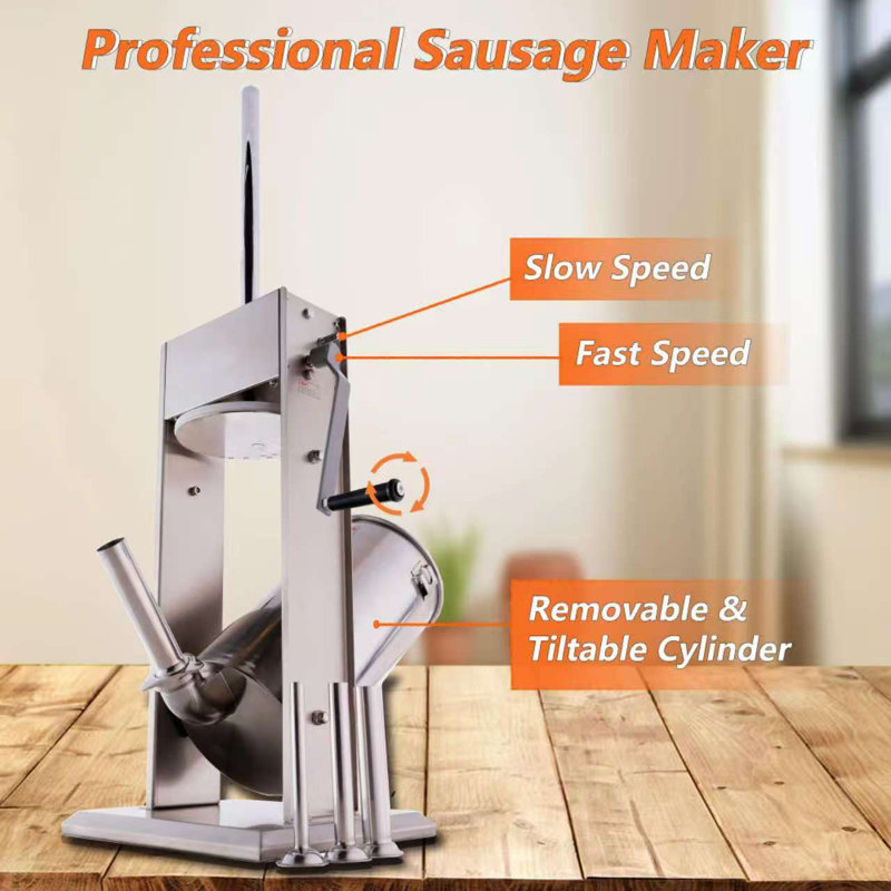 Hakka Food Processing Manual Sausage Stuffer, 22" H x 11.4" W