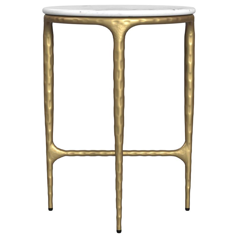 Melodie Round Marble Top Side Table