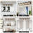 5-lamp matte black glass adjustable iron Vanity Light