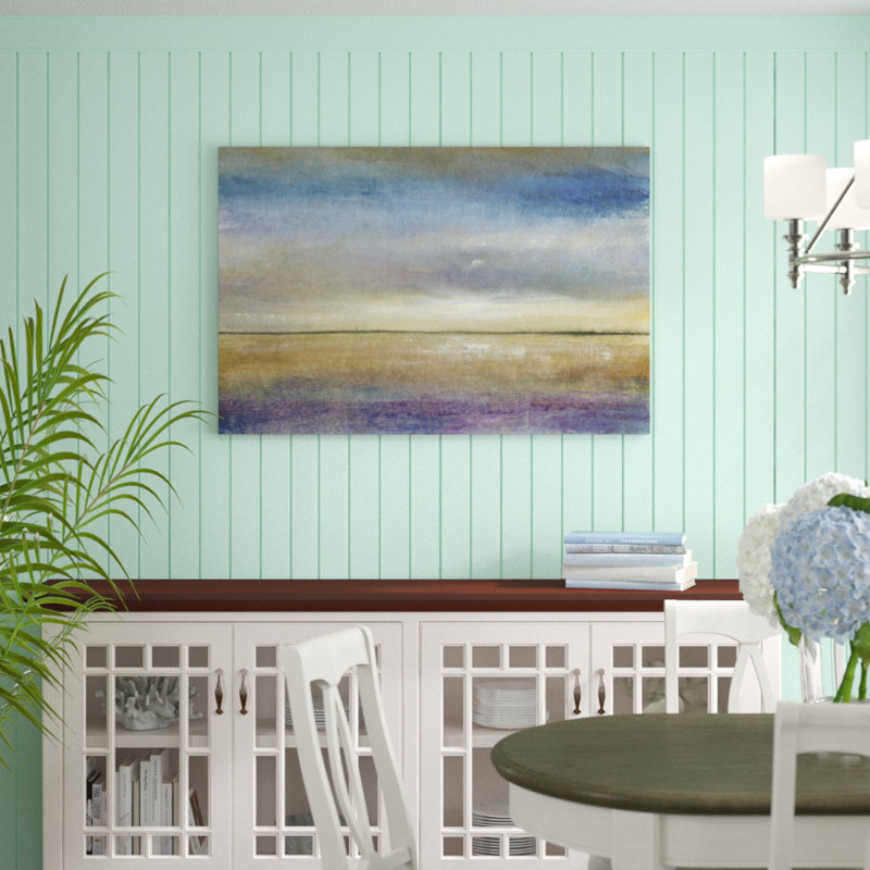 «Evening Calm II», peinture sur toile, H 32 po x l 48 po