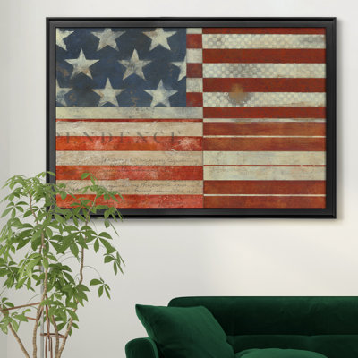 Flag Of Independence - Matted and Framed Under Acrylic Glass, Large Living Room Wall Art