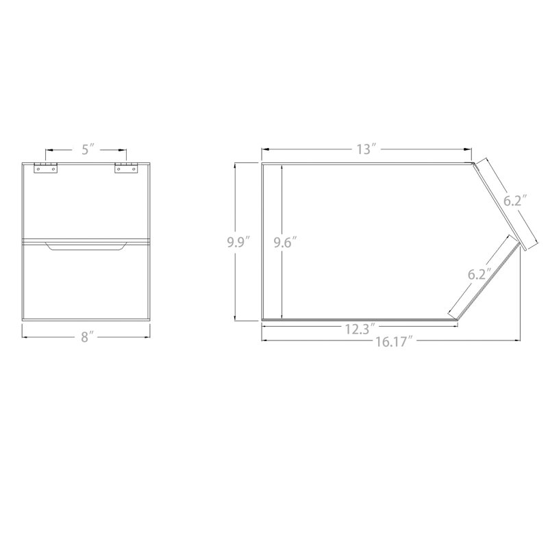 Clear Acrylic 4.75 Gallon Stackable Food Dispenser Bin
